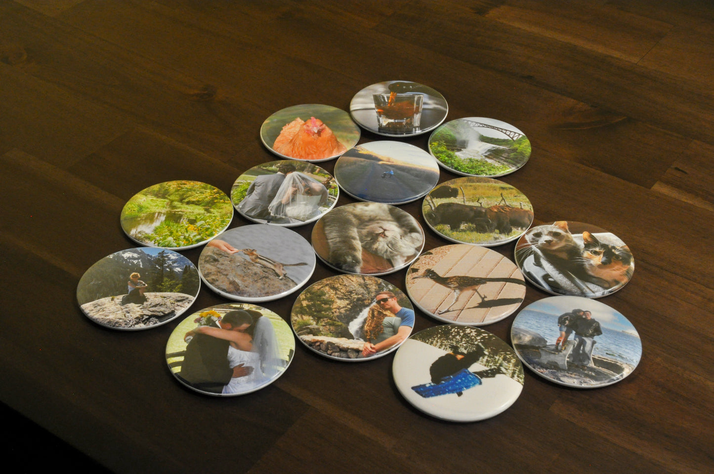 2.25" Round Photo Magnets