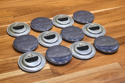 2.25" Round Photo Bottle Cap Opener with Magnet