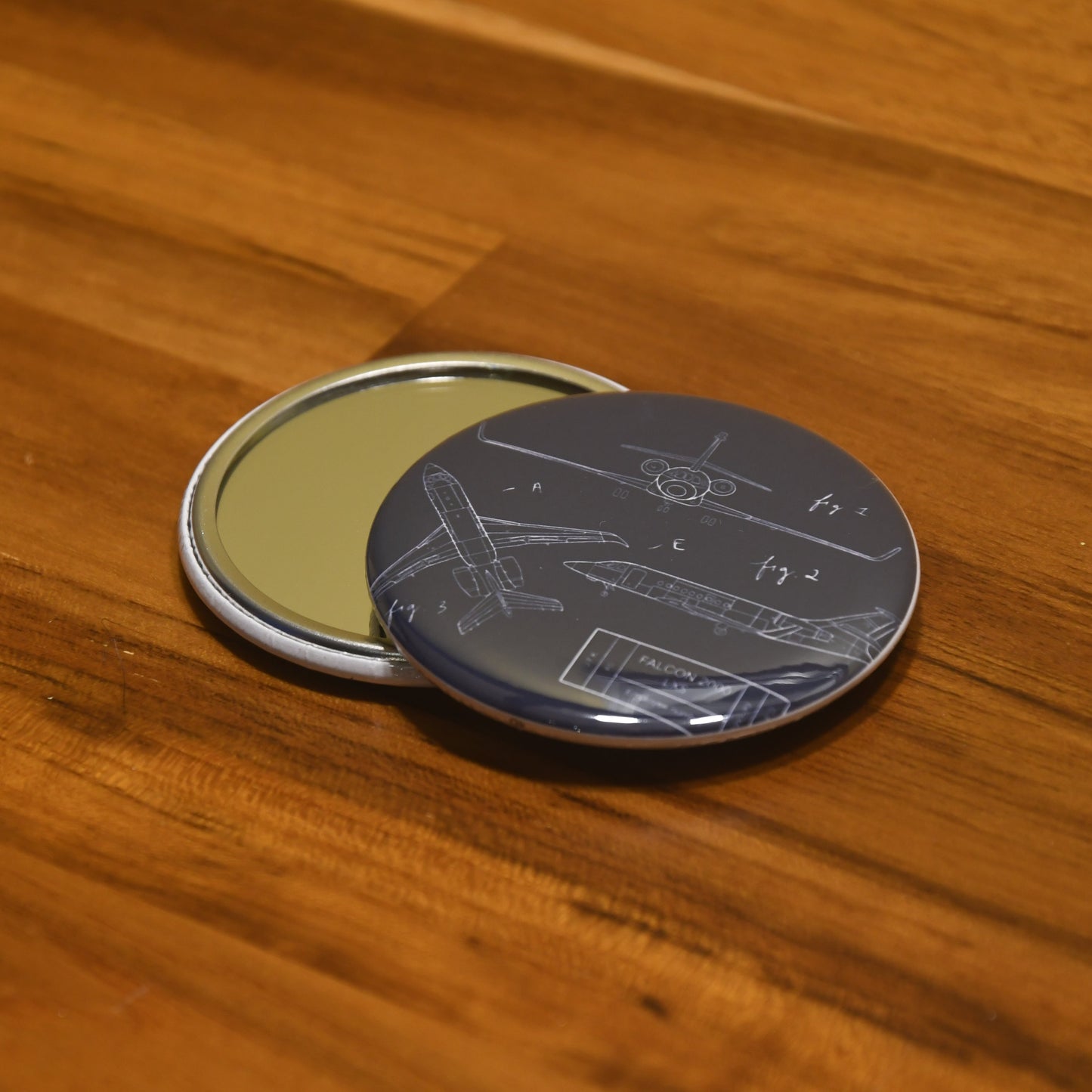 2.25" Round Photo Mirror