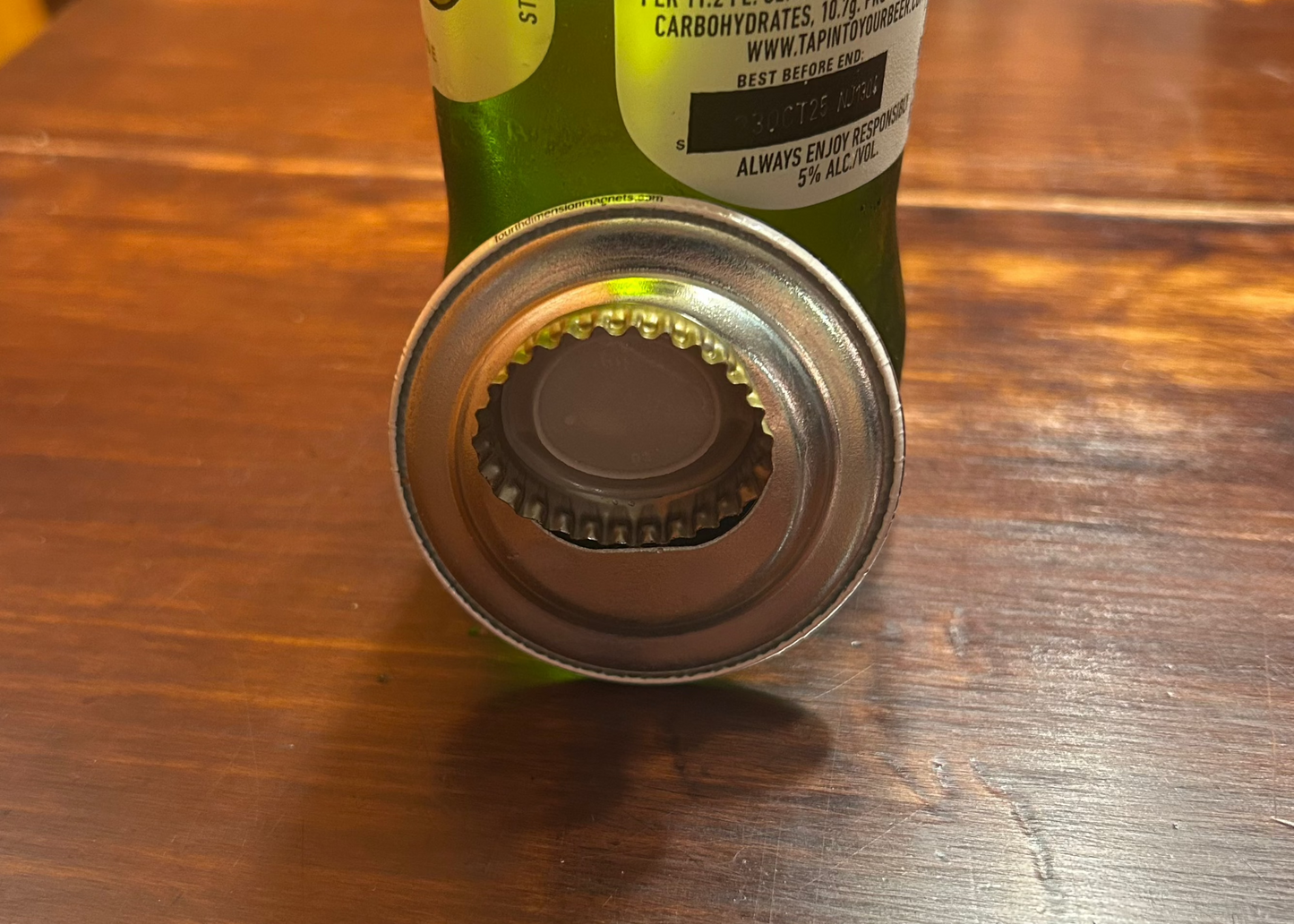 2.25" Round Photo Bottle Cap Opener with Magnet